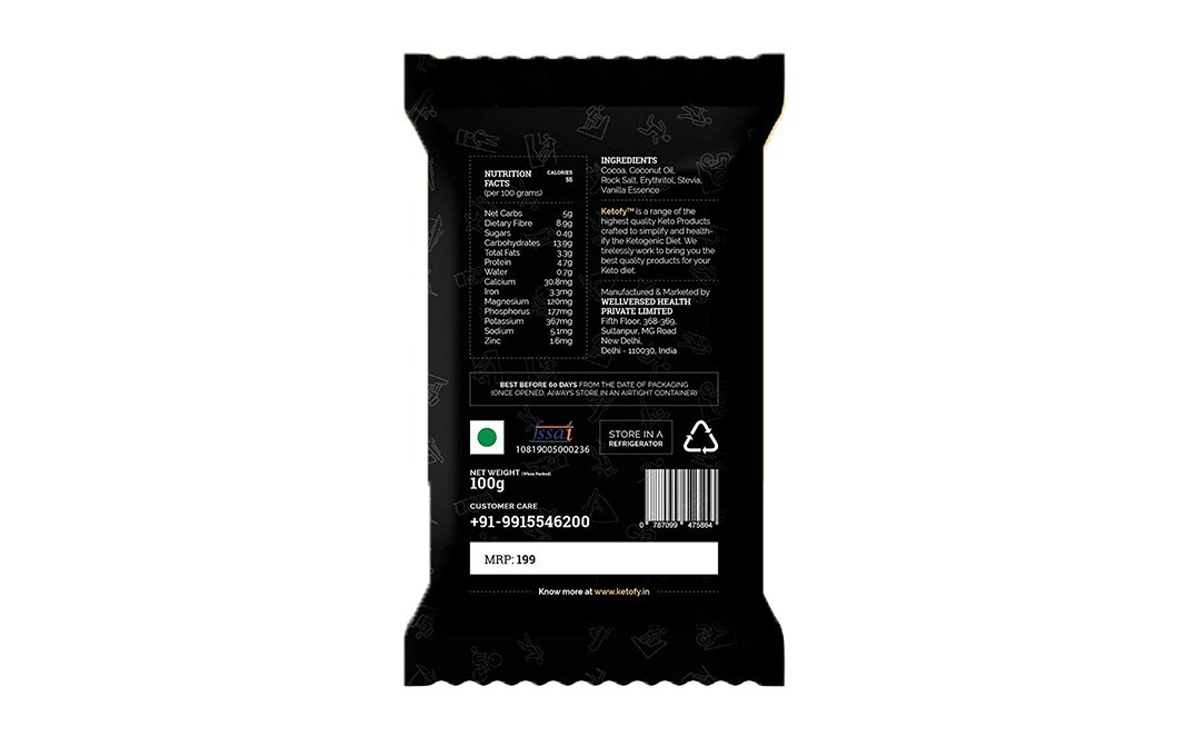 Ketofy Original Keto Chocolate    Pack  50 grams
